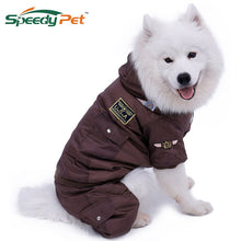 Load image into Gallery viewer, Large Dog Winter Hooded Jacket
