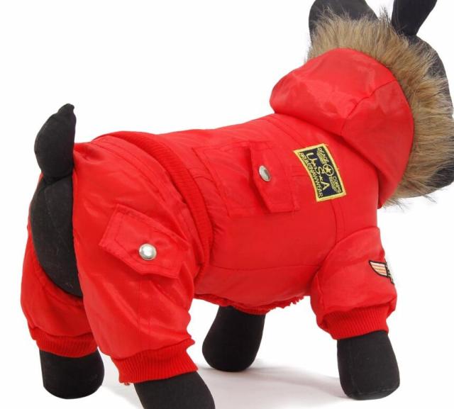 Large Dog Winter Hooded Jacket