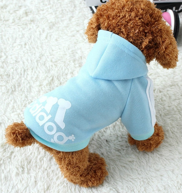 XS-9XL Adidog Pet Dog Clothes for Small Medium Big Large Dogs Cotton Hooded Sweatshirt Hot Selling Warm Two-Legged Pets Jacket
