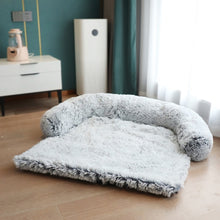 Load image into Gallery viewer, Long Plush Dog Bed Pet Cushion
