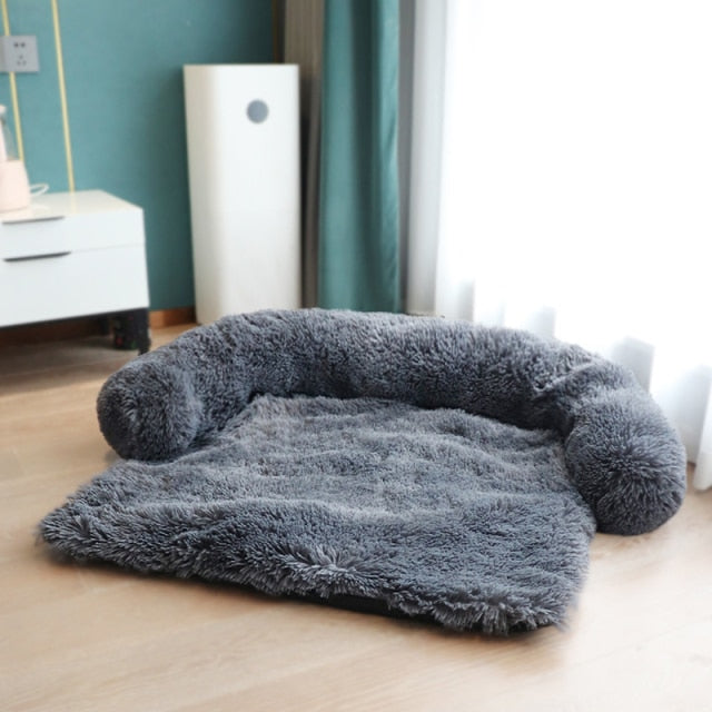 Long Plush Dog Bed Pet Cushion