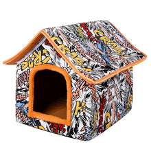 Load image into Gallery viewer, Winter Warm Dog Bed House
