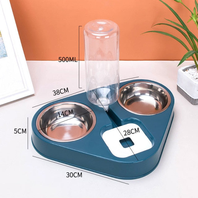 Cat Bowl And Automatic Water Dispenser